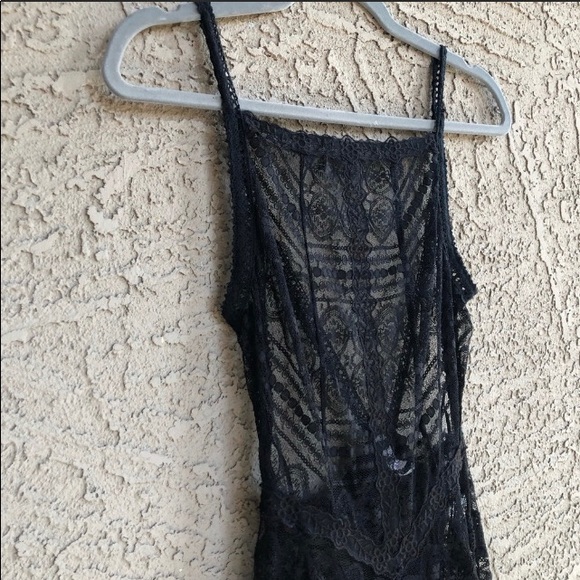 FREE PEOPLE Mitered Meadows Lace Apron Dress NWT - Picture 7 of 7
